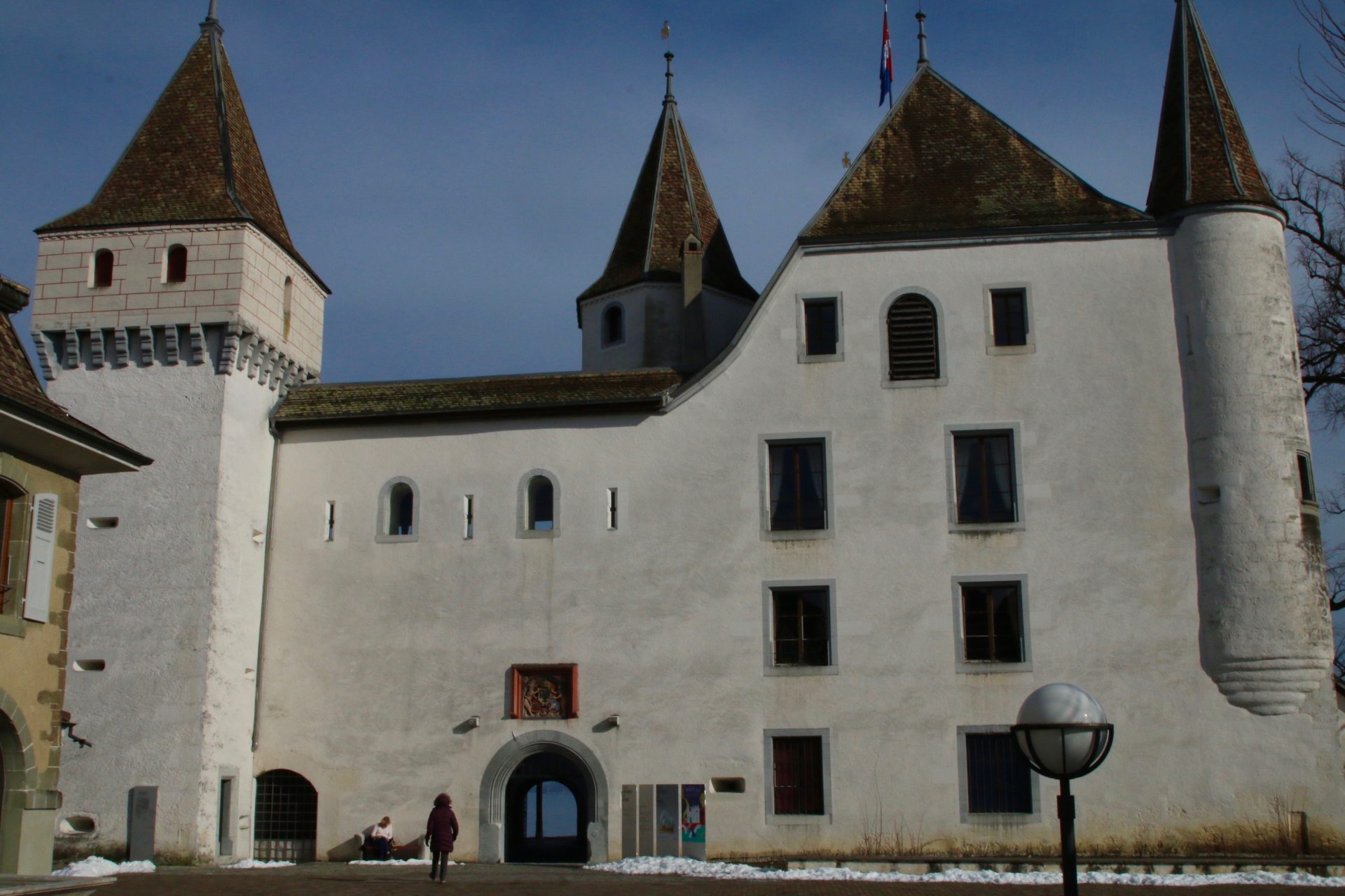 Le Château de Nyon que nous avons visité lors du Grand Tour of Switzerland
