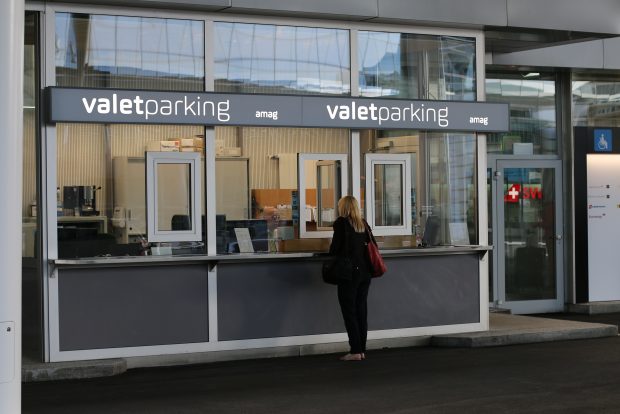 Le nouveau guichet Valet Parking à l'aéroport de Zurich